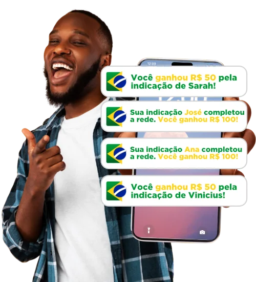 Quando mais indicar, mais poderá ganhar